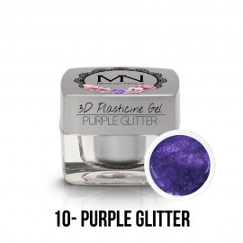 3D Plasticine Gel - 10 - Purple Glitter - 3,5g