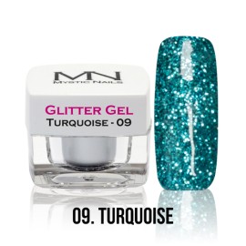 Glitter Gel - no.09. - Turquoise - 4g