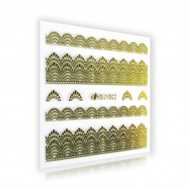Gold Lace Sticker - HBJY002