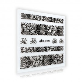Black Lace Sticker - HBJY010