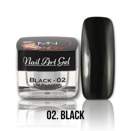 UV Painting Nail Art Gel - 02 - Black