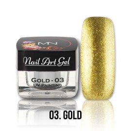 UV Painting Nail Art Gel - 03 - Gold