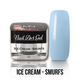 UV Painting Nail Art Gel - Ice Cream - Smurfs