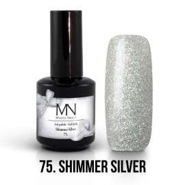 Gel Polish 75 - Shimmer Silver 12ml