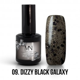 Gel Polish Dizzy no.09. - Dizzy Black Galaxy 12ml