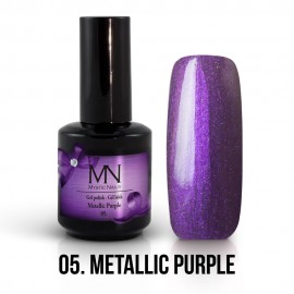 Gel Polish Metallic no.05. - Metallic Purple 12ml