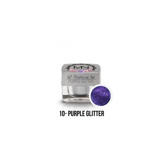 3D Plasticine Gel - 10 - Purple Glitter - 3,5g