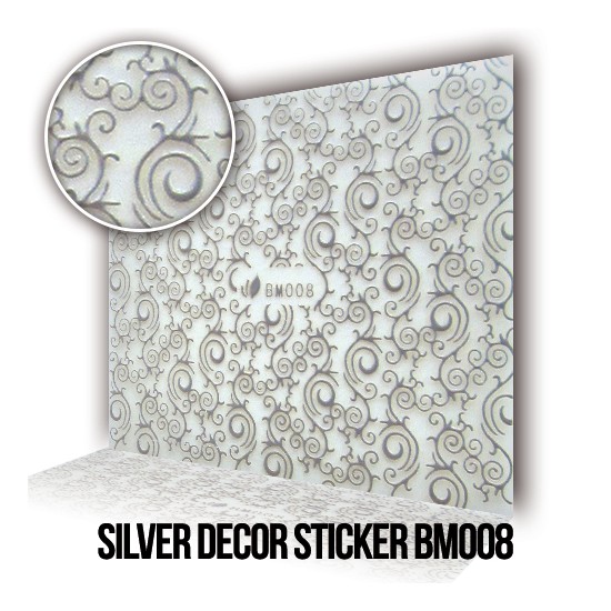 Silver Decor Sticker BM008